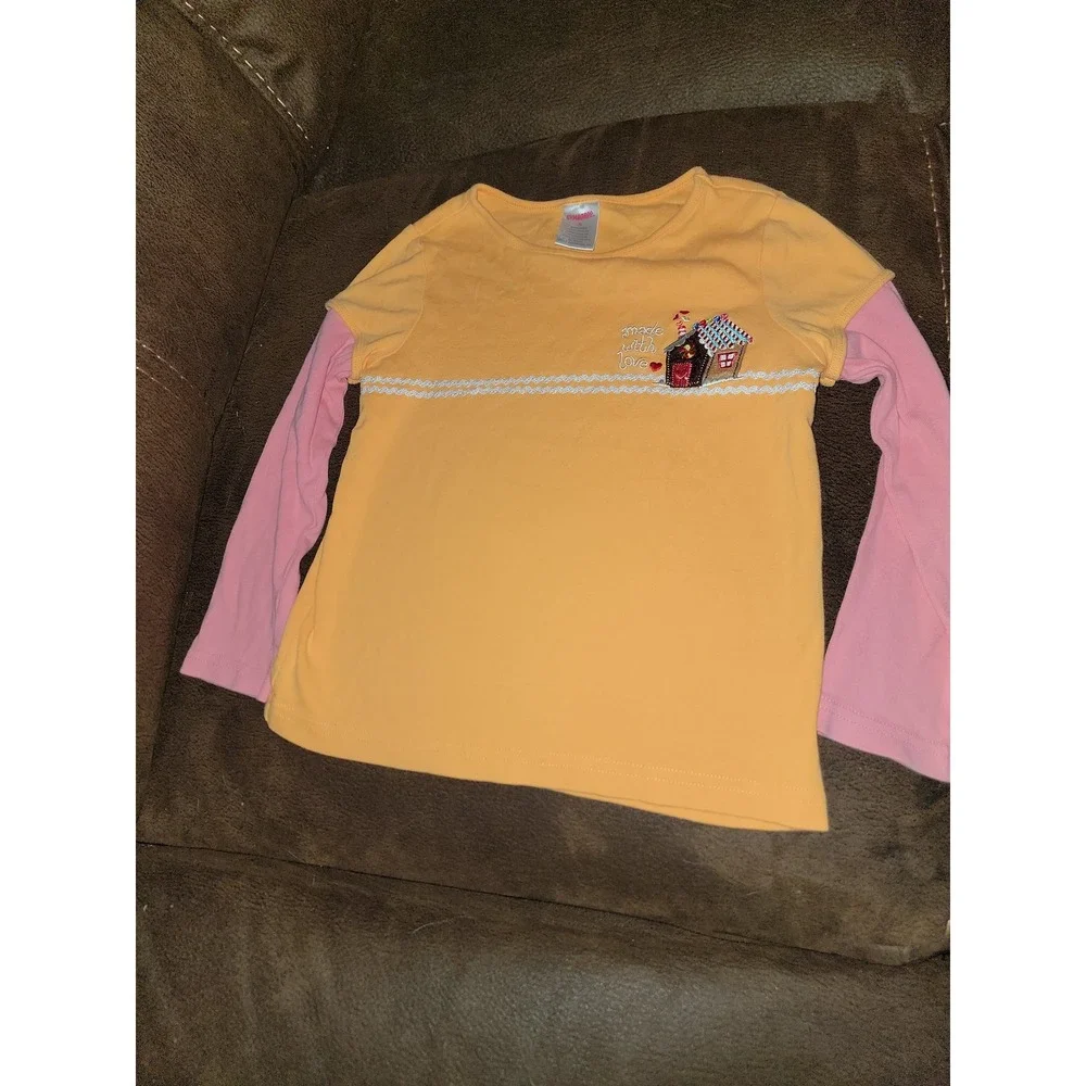 Gymboree sugar and‎ spice made with love gingerbread house top size 5